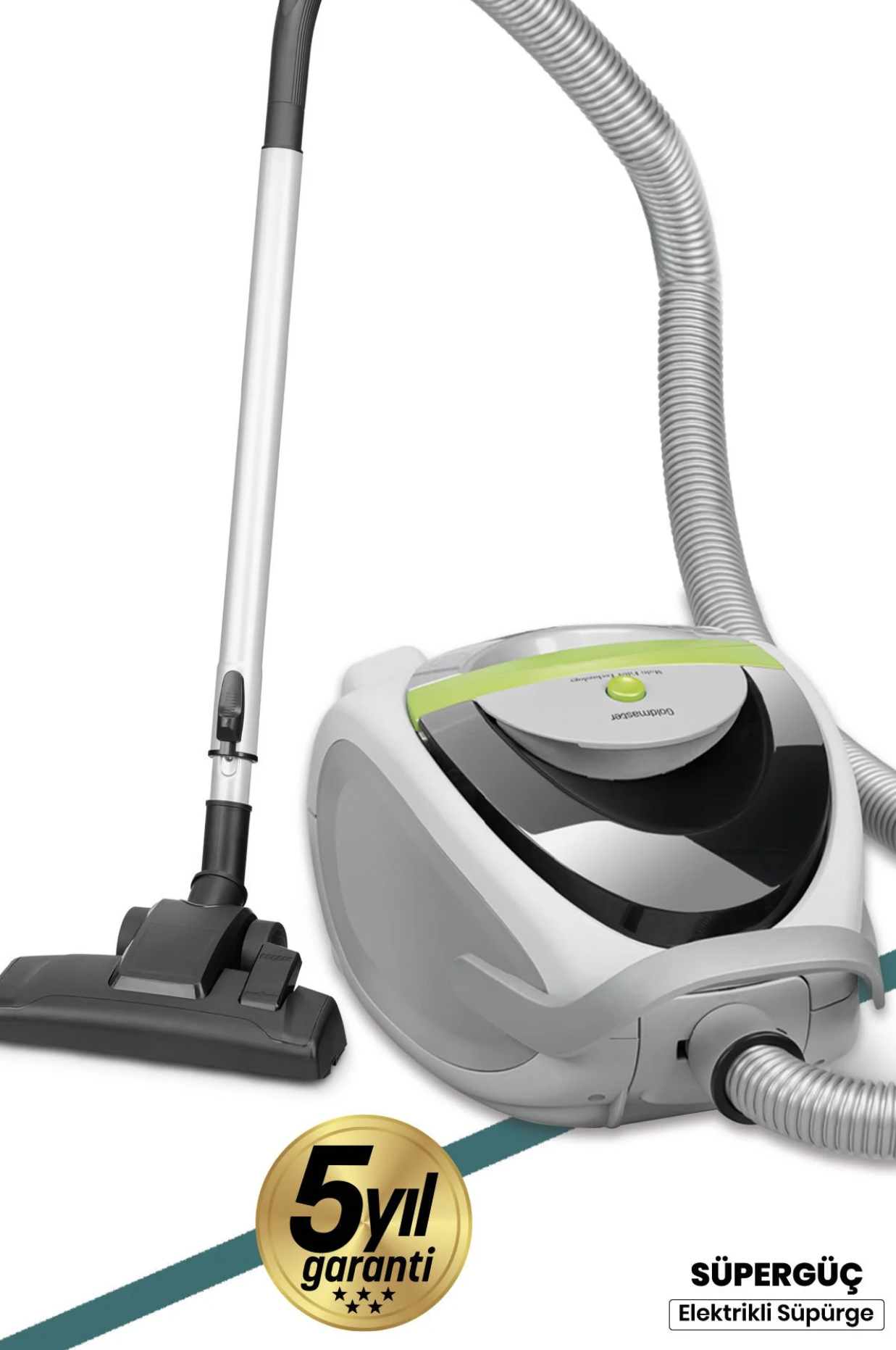 Goldmaster Süper Güç Çift Hepa Filtreli 2.5 Lt Geniş Hazneli Toz Torbasız 5 Yıl Garantili Elektrikli Süpürge