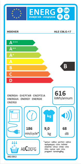 Hoover HLE C9LG-17 9 kg NFC Bağlantılı Kurutma Makinesi