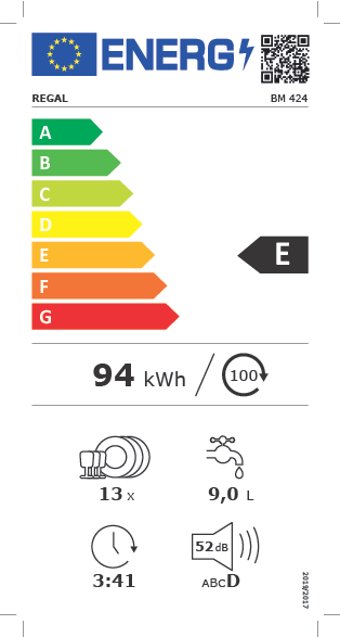 Regal BM 424 4 Program Bulaşık Makinesi