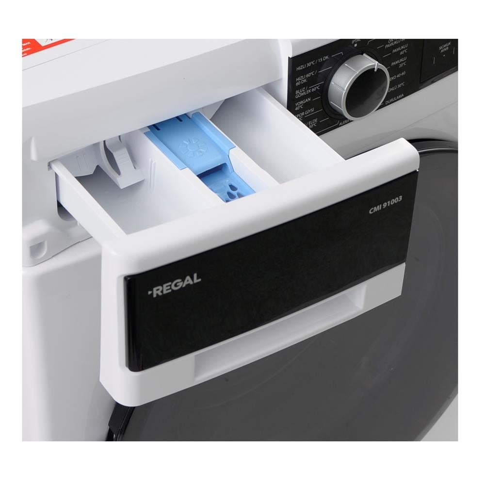 Regal CMI 91003 1000 Devir 9 kg Beyaz Çamaşır Makinesi