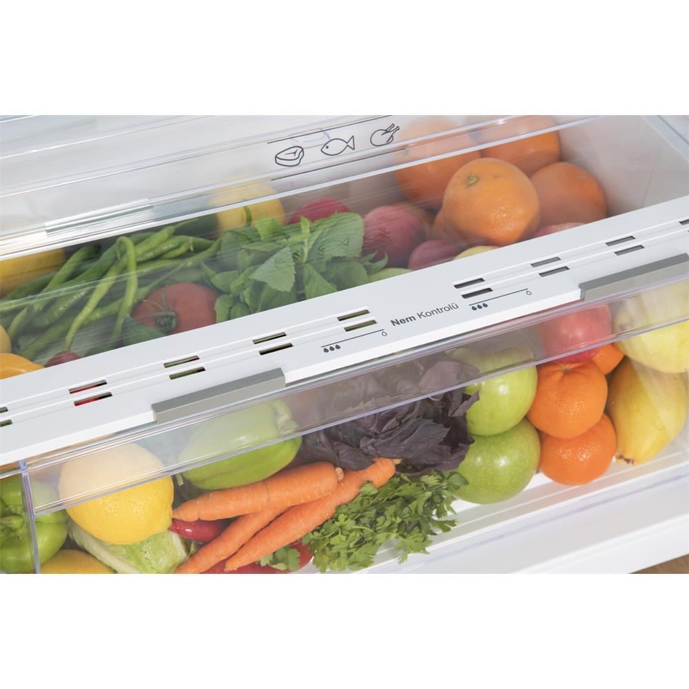 Regal NF 52021 E Çift Kapılı No Frost Buzdolabı Beyaz 451 LT