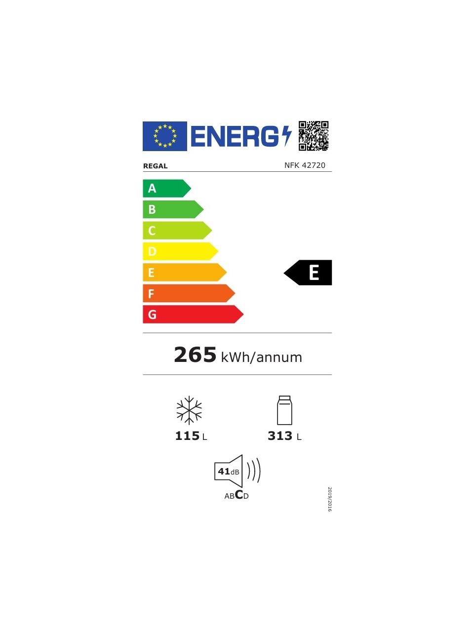 Regal Nfk 42720 427 Lt No Frost Kombi Buzdolabı