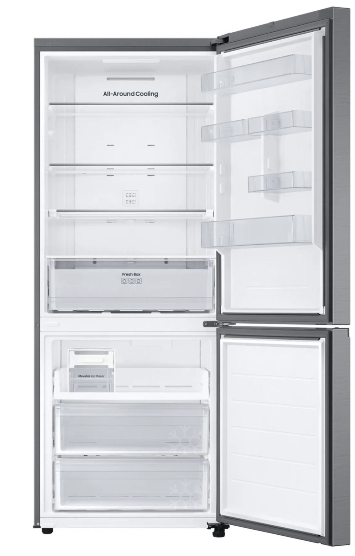 Samsung RB50DG601ES9TR 508 lt E Sınıfı No-Frost Altı Derin Donduruculu Buzdolabı Gümüş