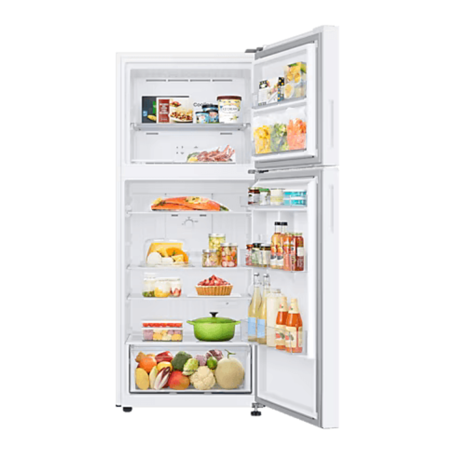 Samsung RT38CG6000WW No Frost Çift Kapılı Üstten Donduruculu Buzdolabı 393 LT