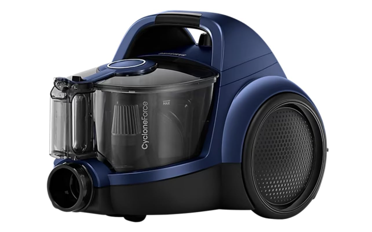 Samsung VC07T357MHB/TR Toz Torbasız Elektrikli Süpürge, Koldan Kontrol, Mavi