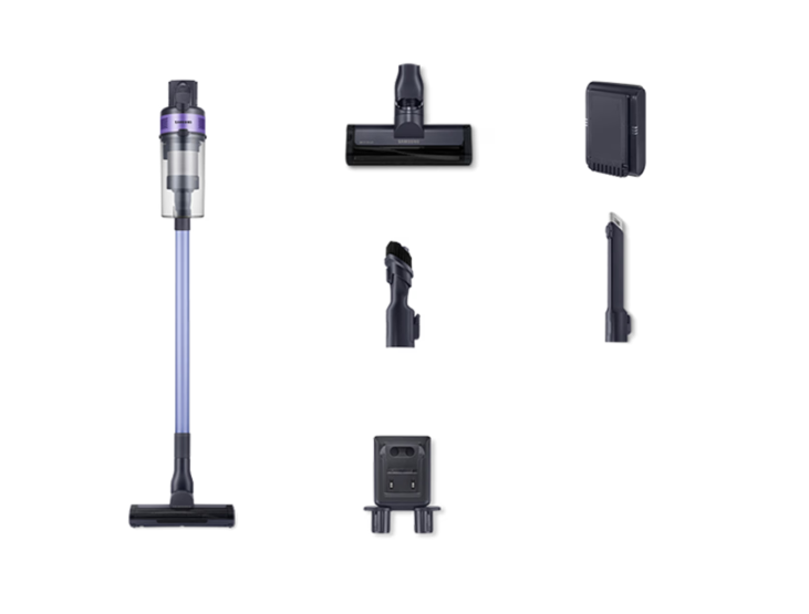 Samsung VS6000 (VS15A6031R4) Dikey/Pratik Elektrikli Süpürge - Jet Siklon, Dijital Ekran