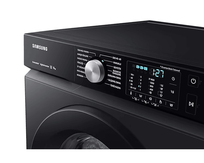 Samsung WW11BBA046ABAH 11 kg 1400 Devir Çamaşır Makinesi Siyah