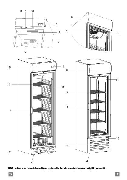 Şenocak D 372SC Ticari Tip Dikey Tek Kapılı Fanlı Şişe Soğutucu 360 LT