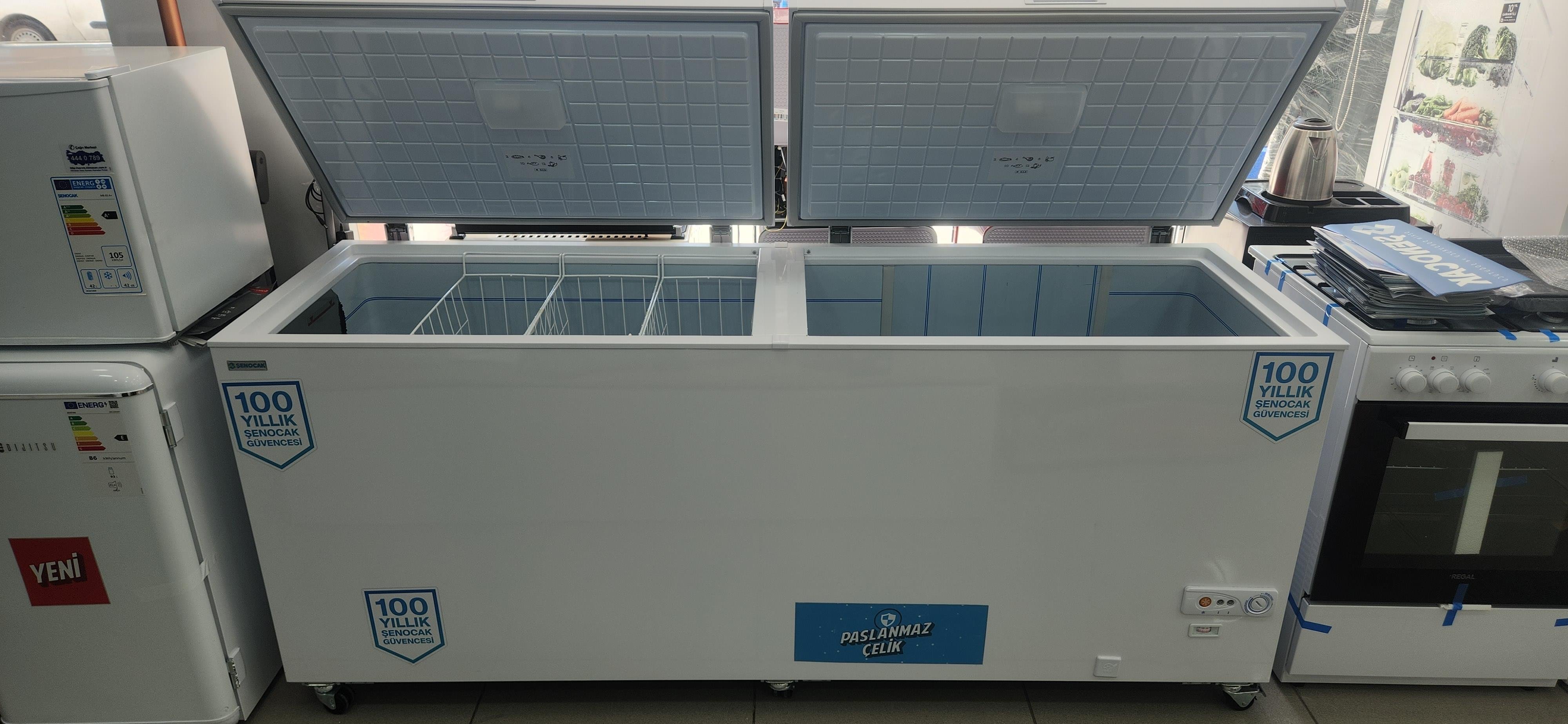 ŞENOCAK D613 DF IX KROM İÇ GÖVDE DUAL DERİN DONDURUCU