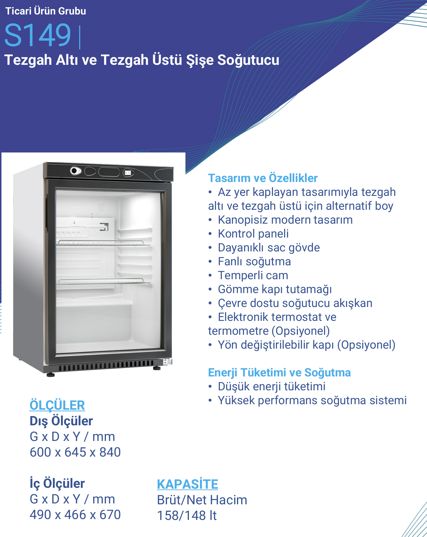 ŞENOCAK S149SC MİNİ SOĞUTUCU