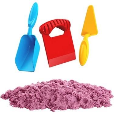 Dede Aksesuarlı Pembe Kinetik Oyun Kumu 500 gr