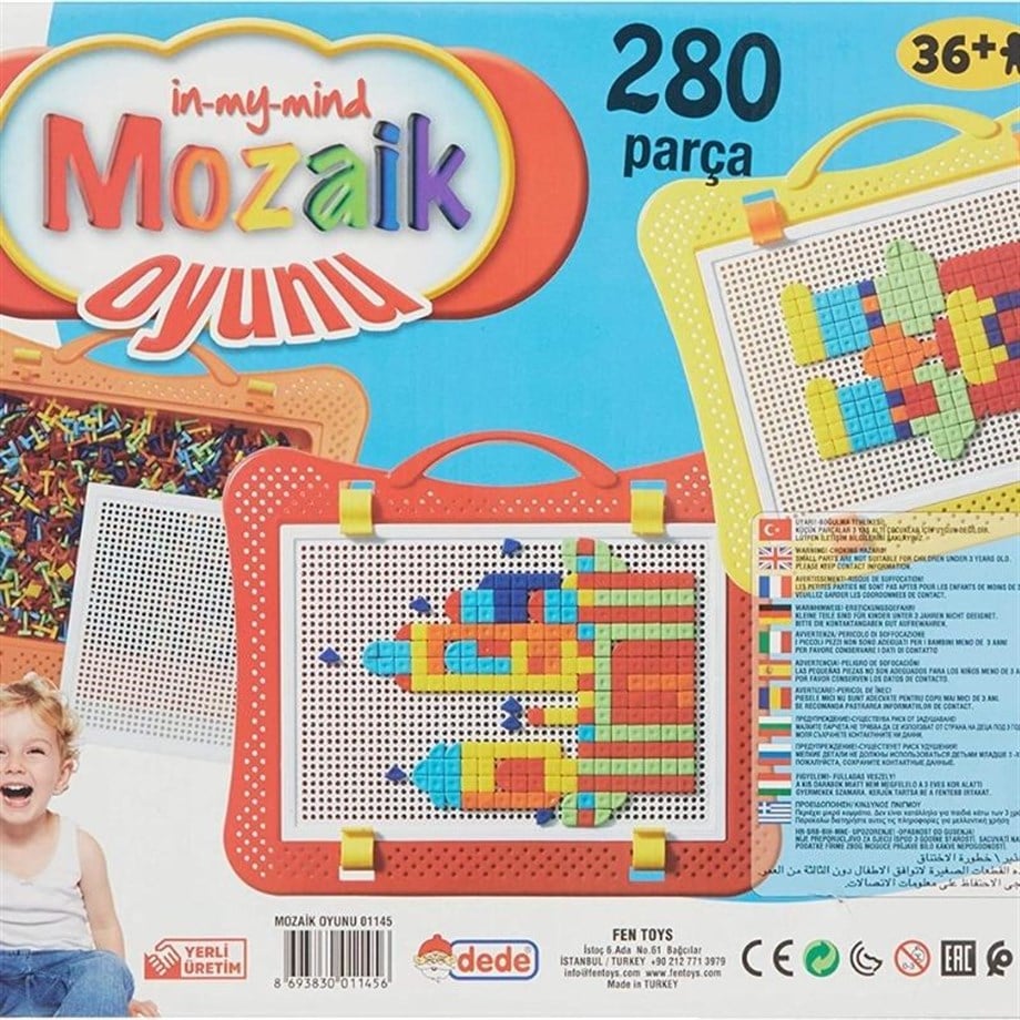 Dede Mozaık Oyunu 280 Parça Set