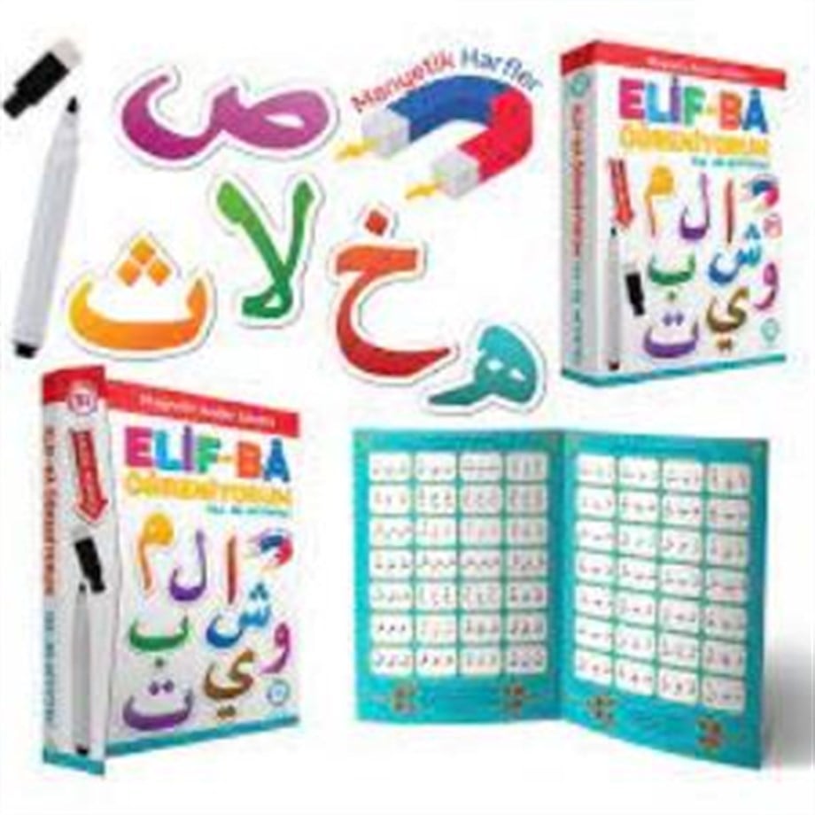 Elif-Bâ Öğreniyorum Yaz-Sil Aktiviteli