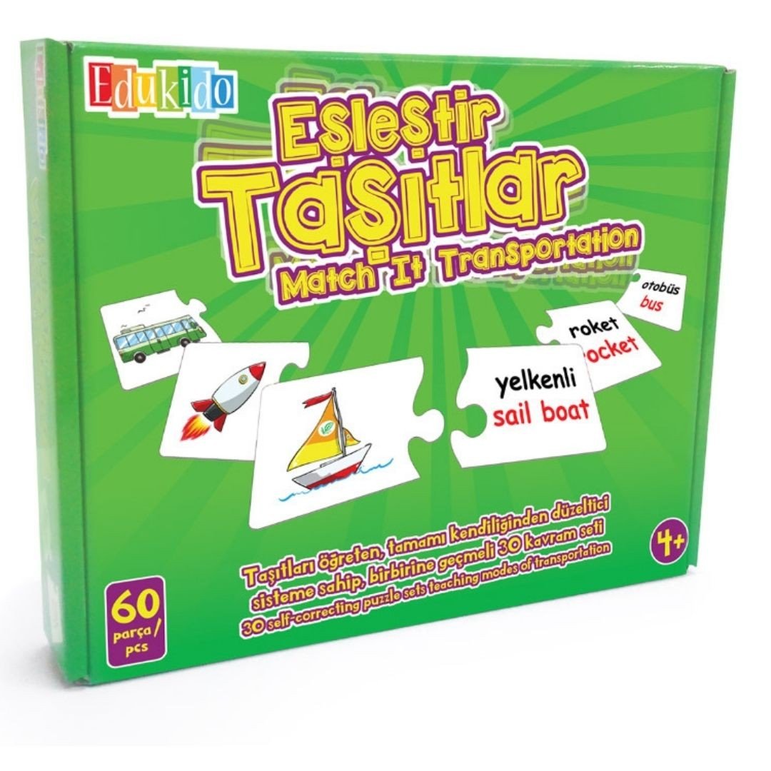 Eşleştir, Taşıtlar Mukavva Puzzle