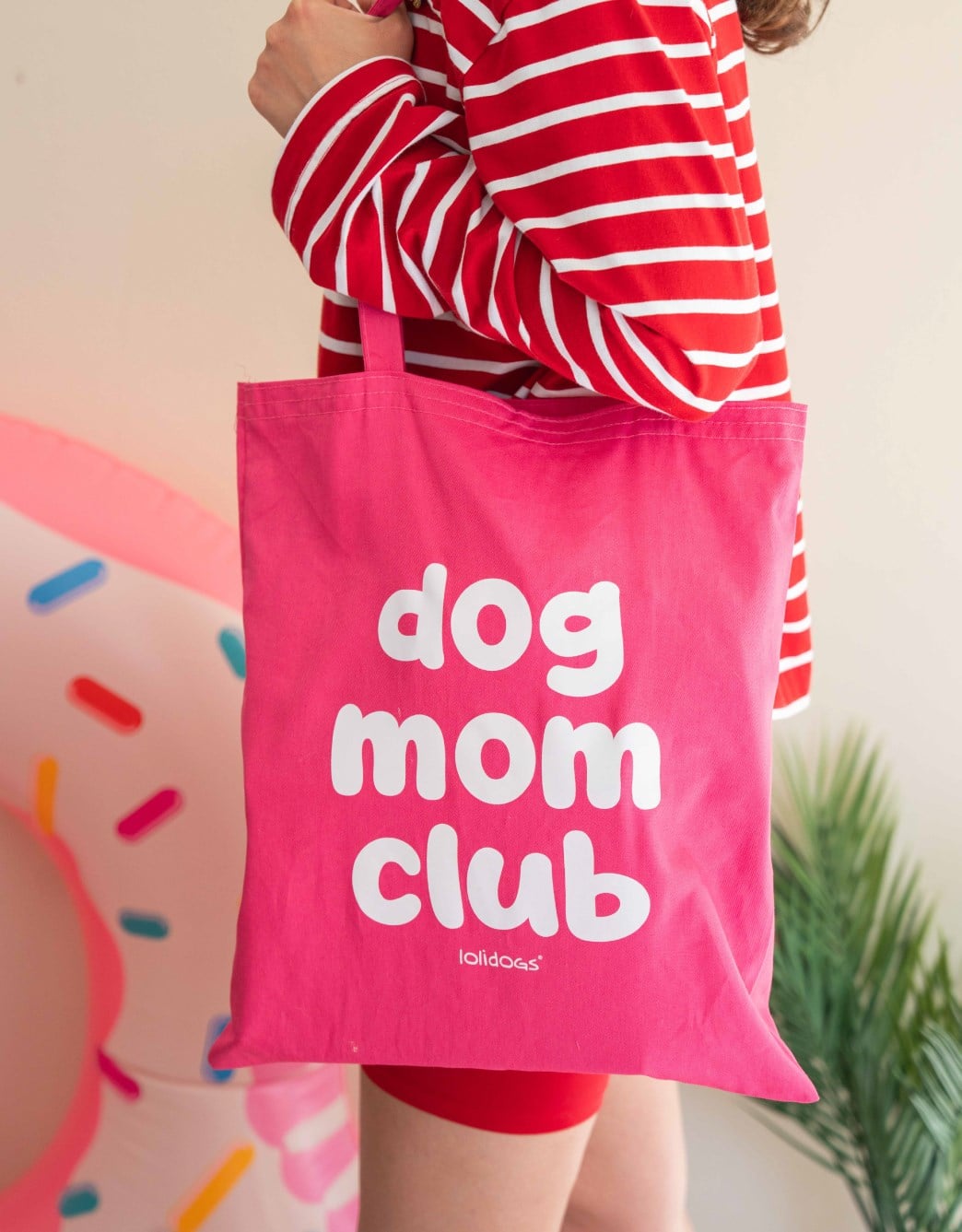 Lolidogs Tote Bag | Dog Mom Club Fuşya