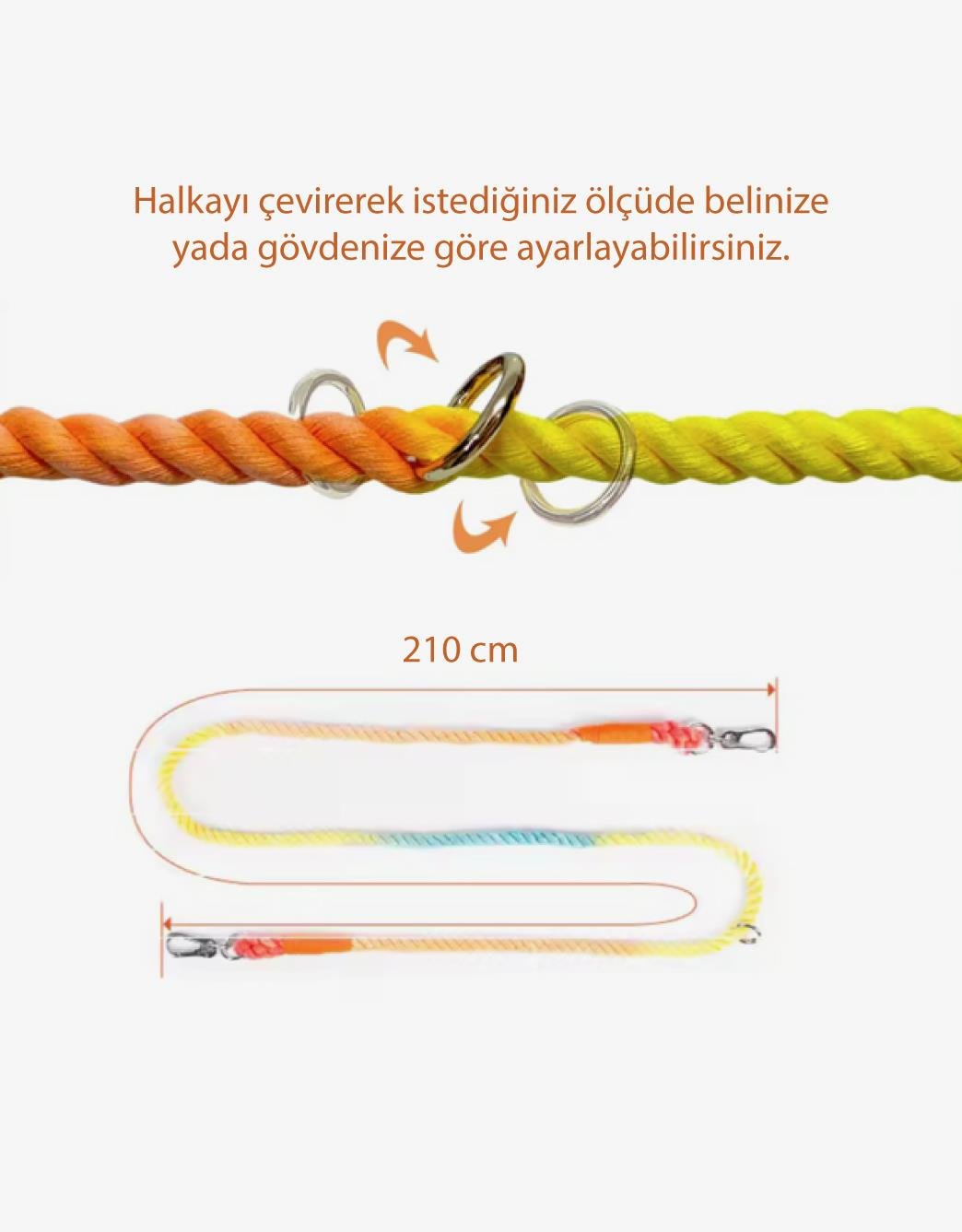 Lolidogs Handsfree Köpek Gezdirme Kayışı Rainbow