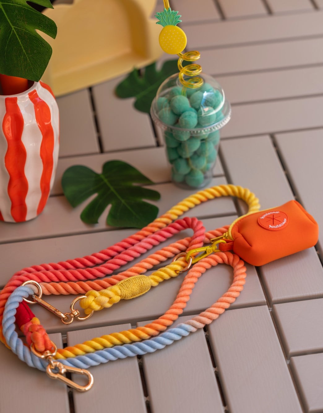 Lolidogs Handsfree Köpek Gezdirme Kayışı Rainbow