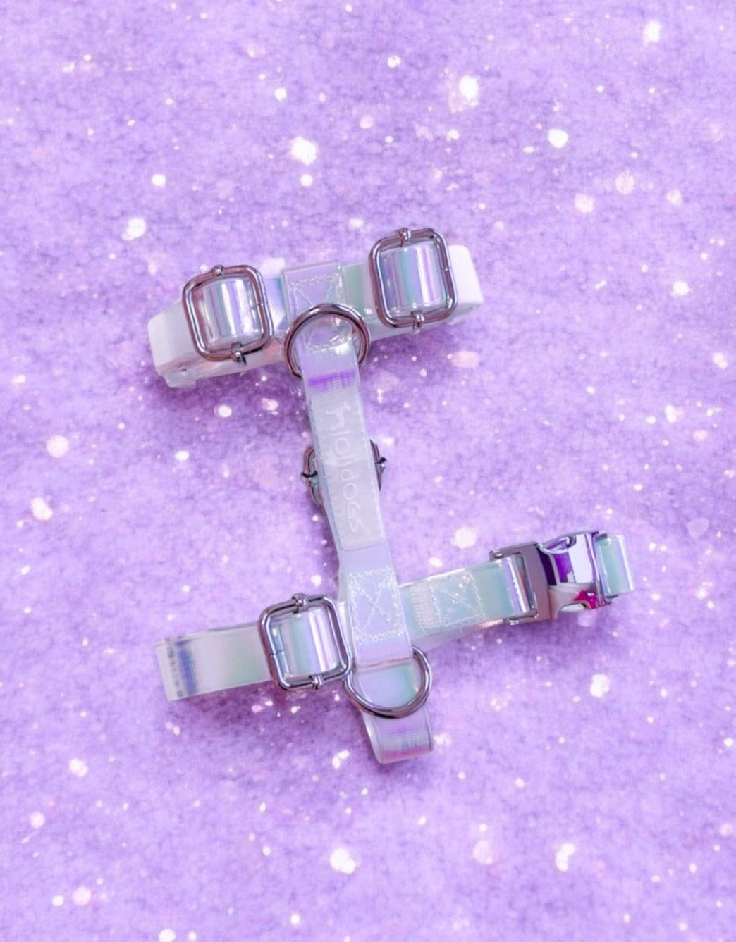 Lolidogs Jelly Lux Collection Köpek Göğüs Tasması Pearl Hologram