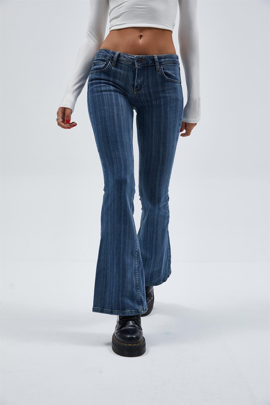 2000's Çizgili Jean