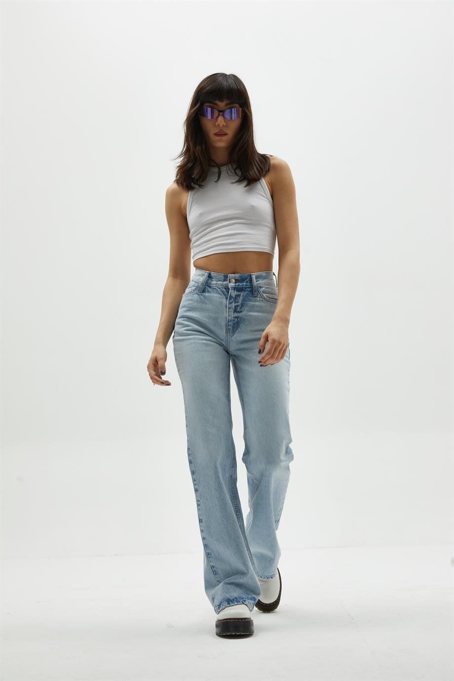 Açık Mavi Boot Cut Jean