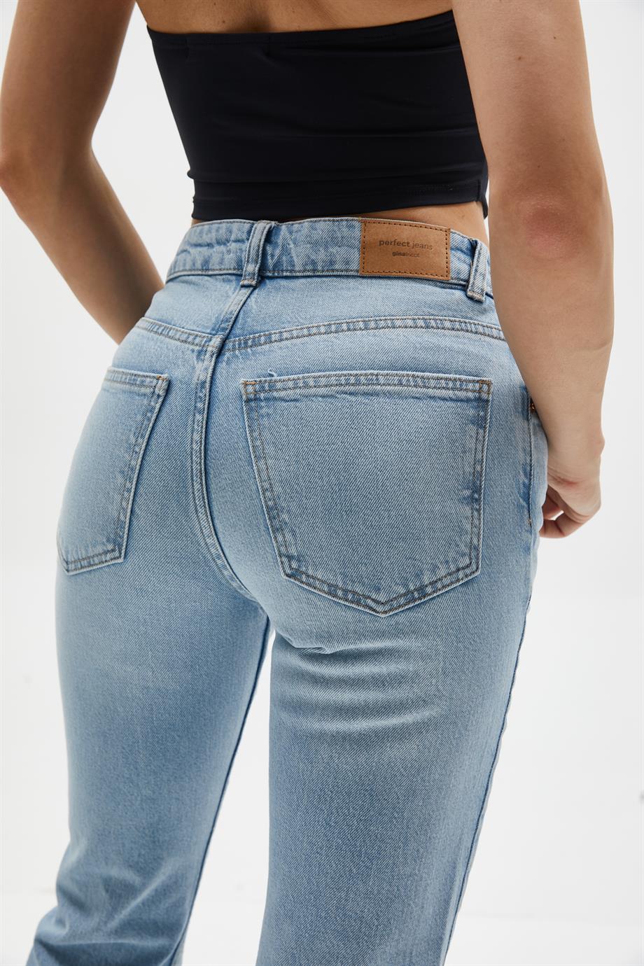 Acık Mavi Flare Fit Jean