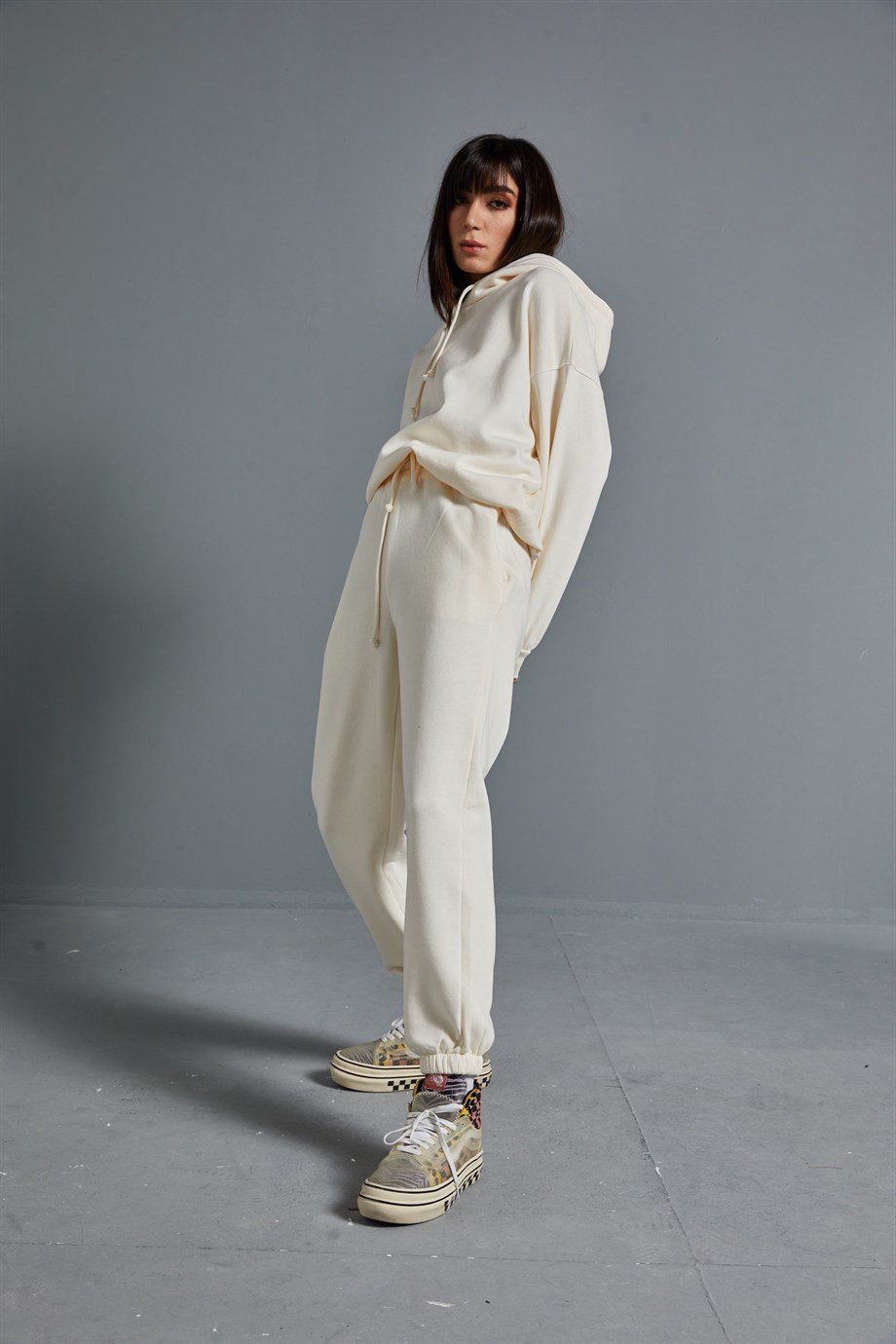 Bej Jogger Eşofman Altı