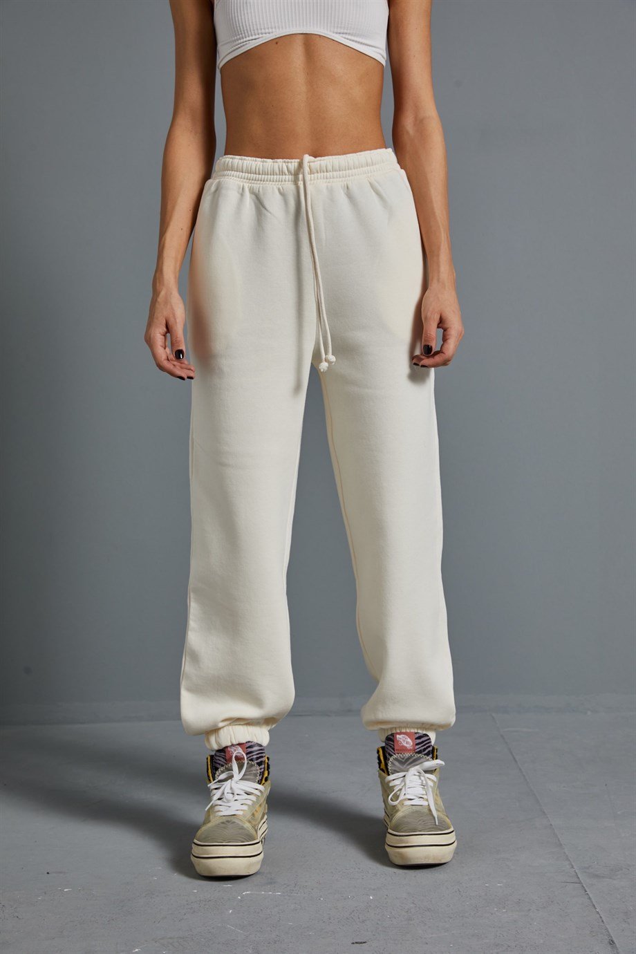 Bej Jogger Eşofman Altı