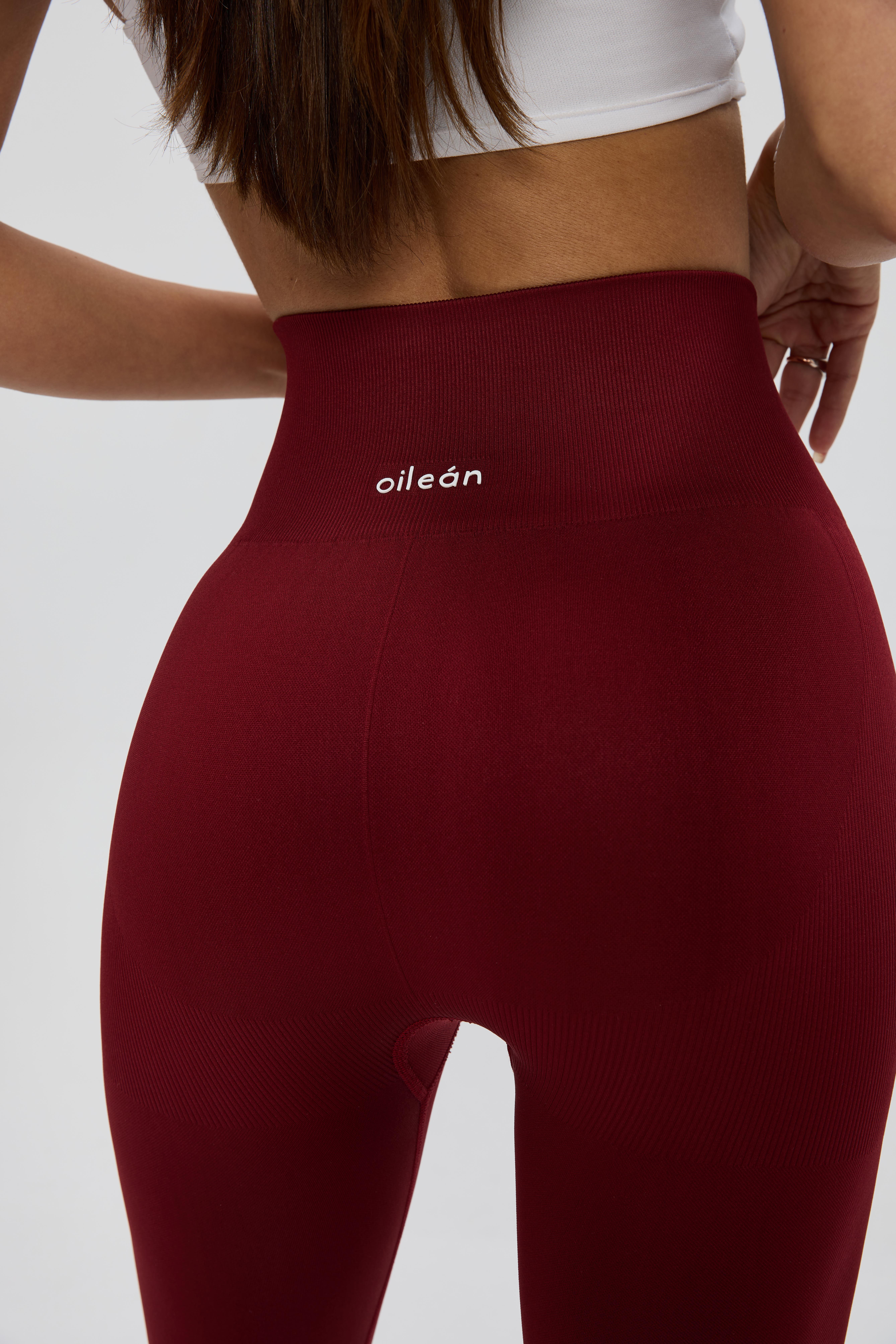 Bordo Push Up İspanyol Paça Tayt