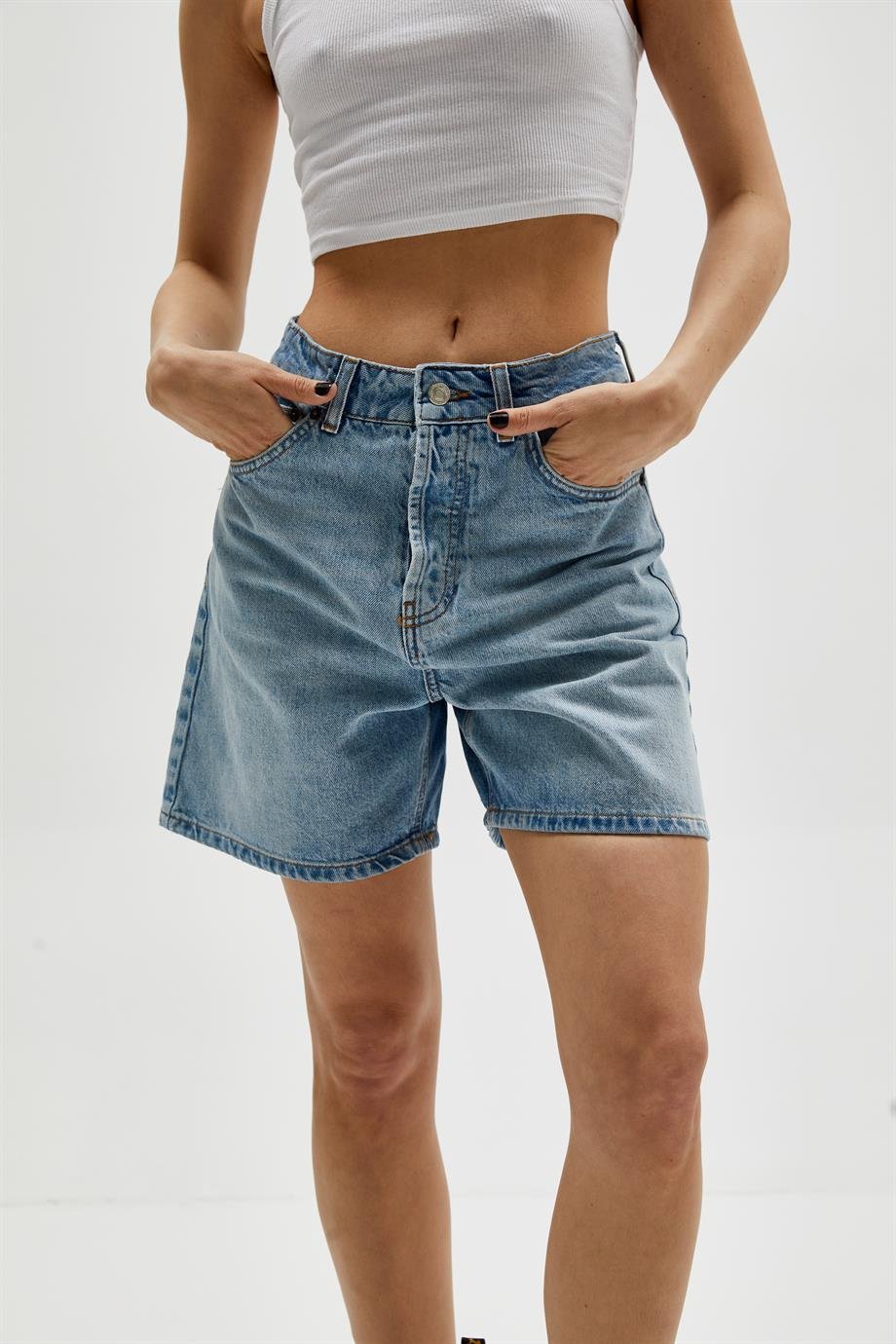 Boyfriend Denim Şort 