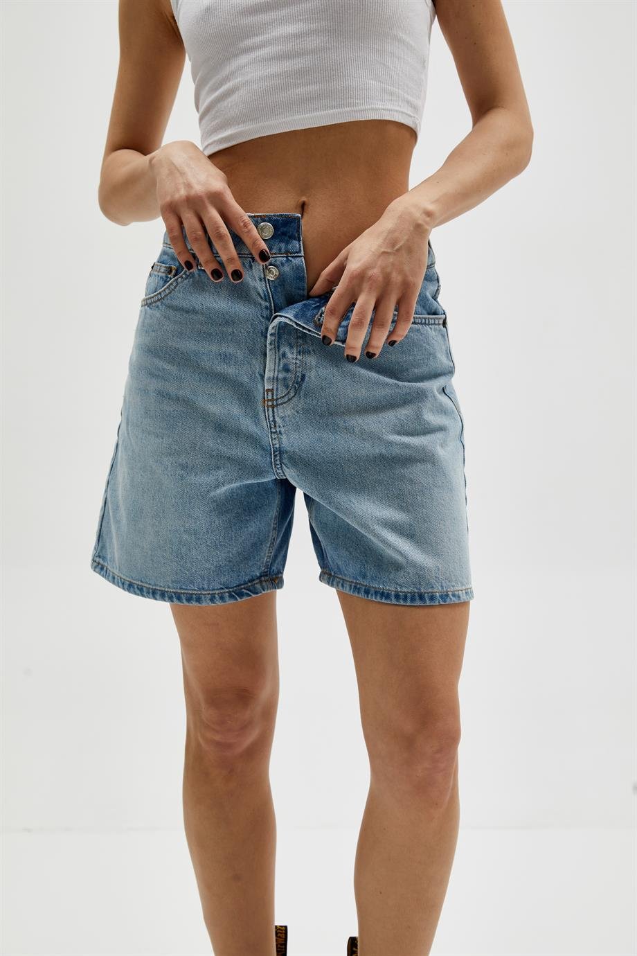 Boyfriend Denim Şort 