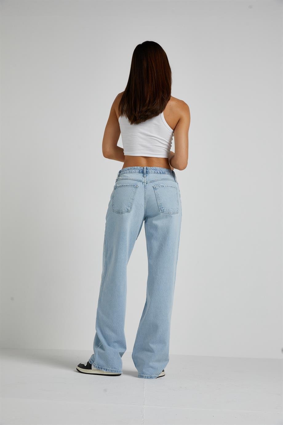 Buz Mavi Straight Jean