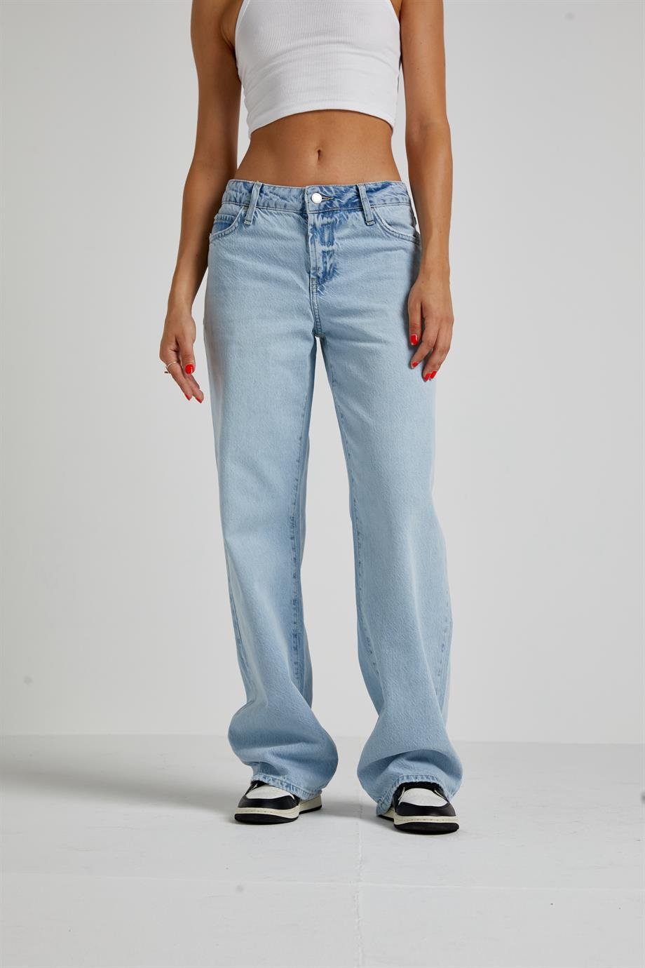 Buz Mavi Straight Jean