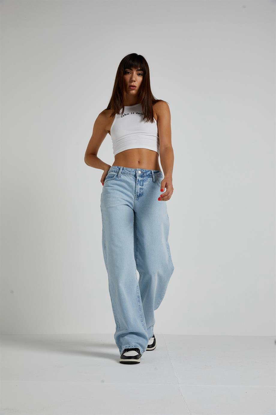 Buz Mavi Straight Jean