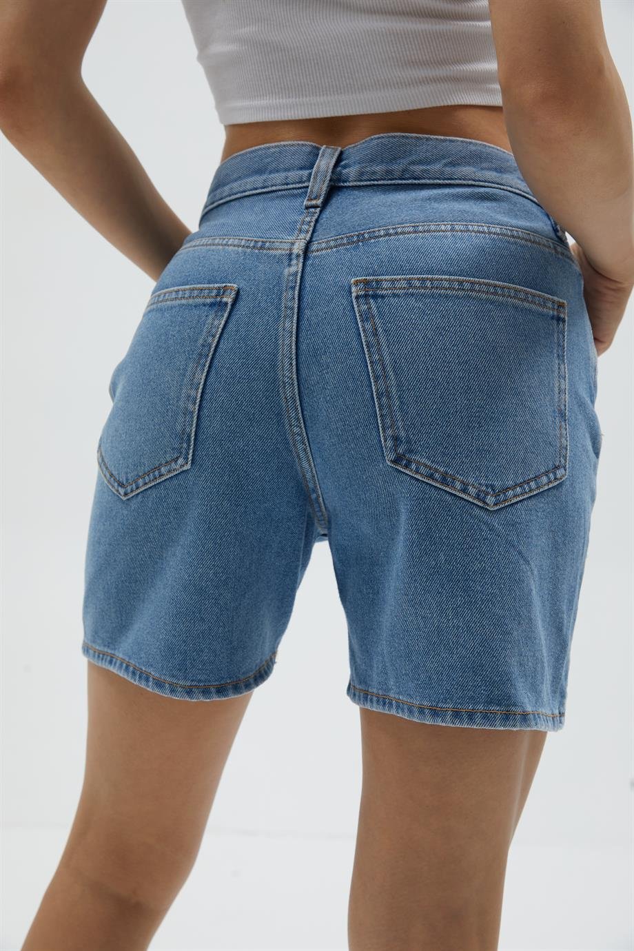 Denim Bermuda Şort