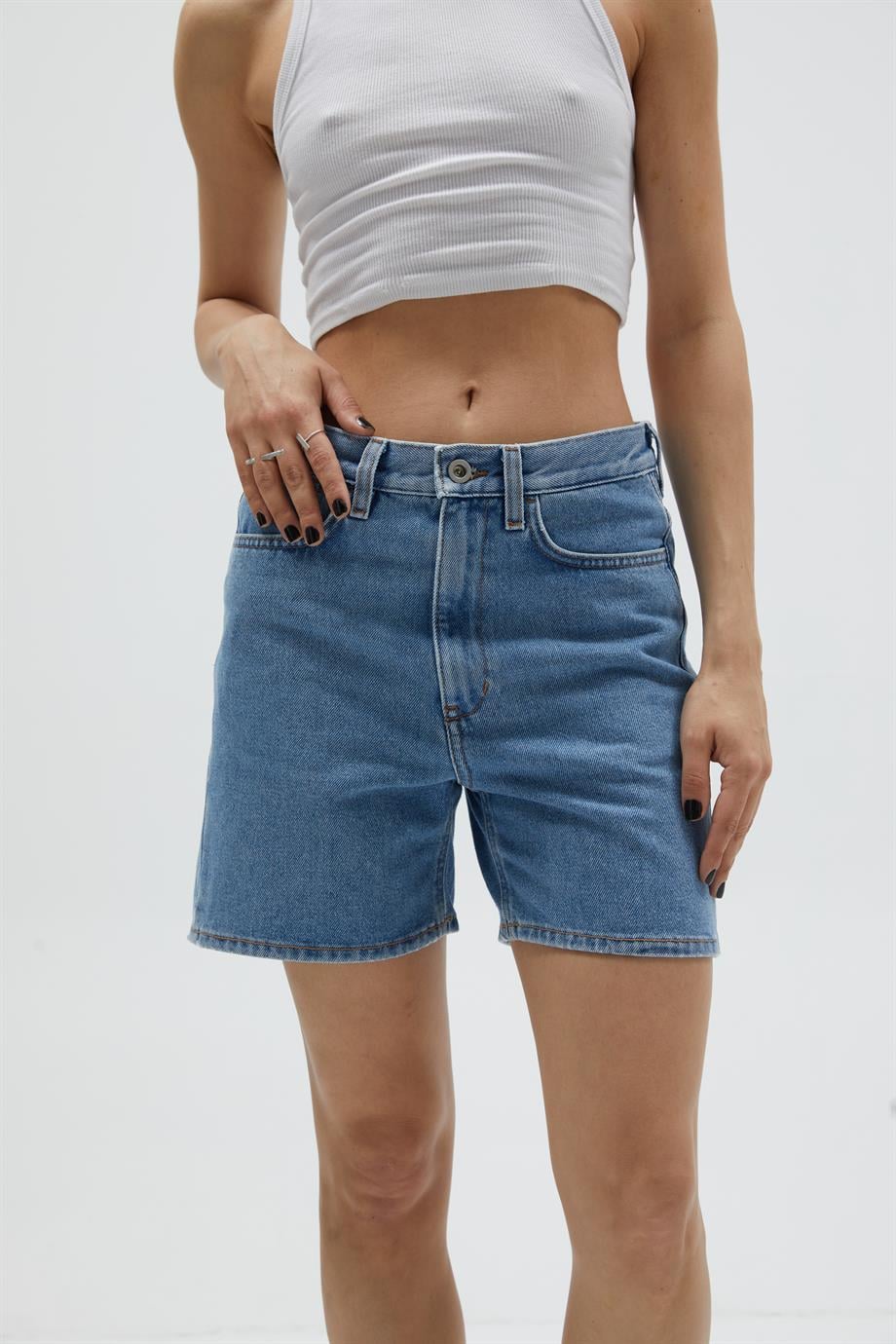 Denim Bermuda Şort