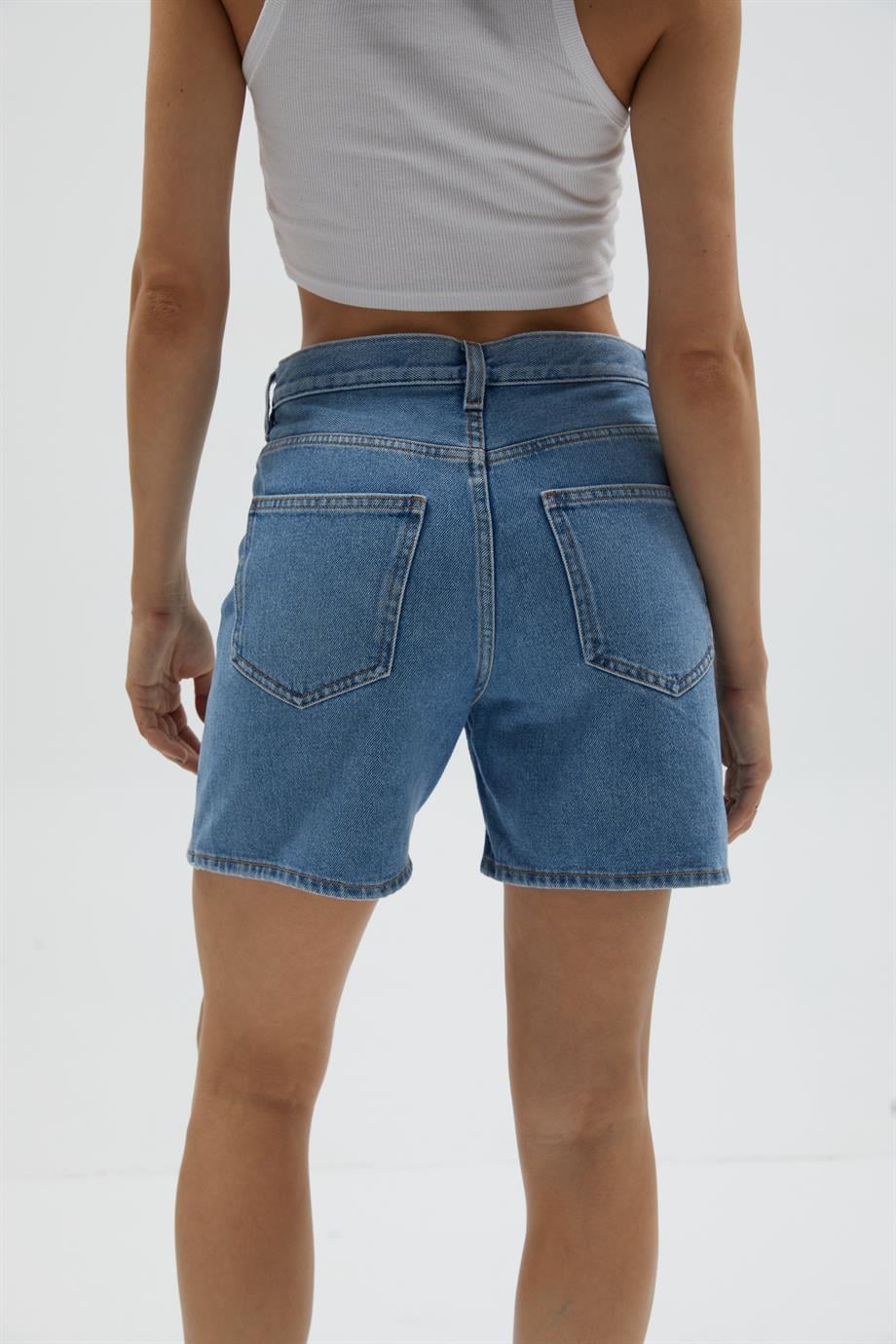 Denim Bermuda Şort