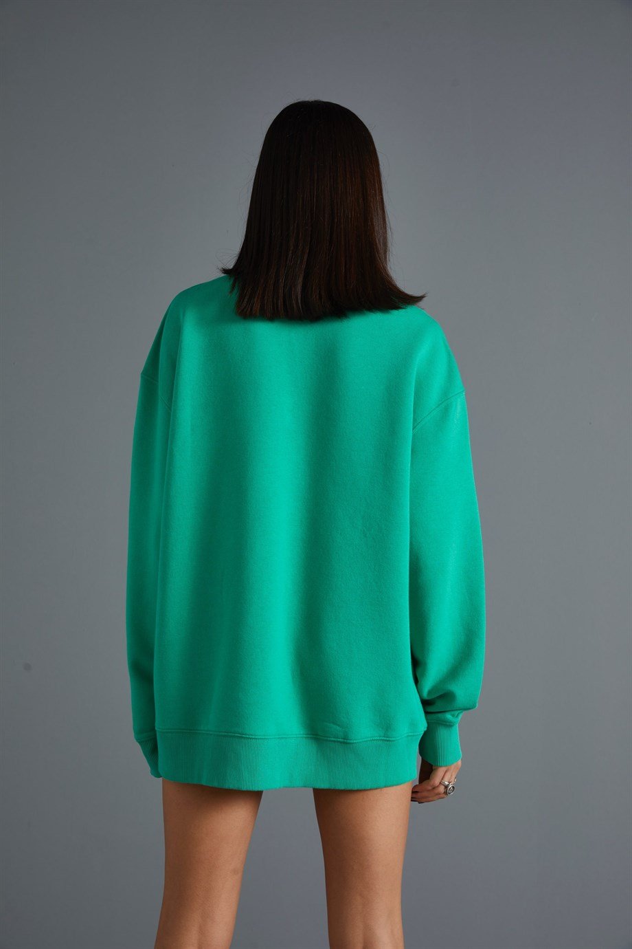 Fermuar Detaylı Sweatshirt
