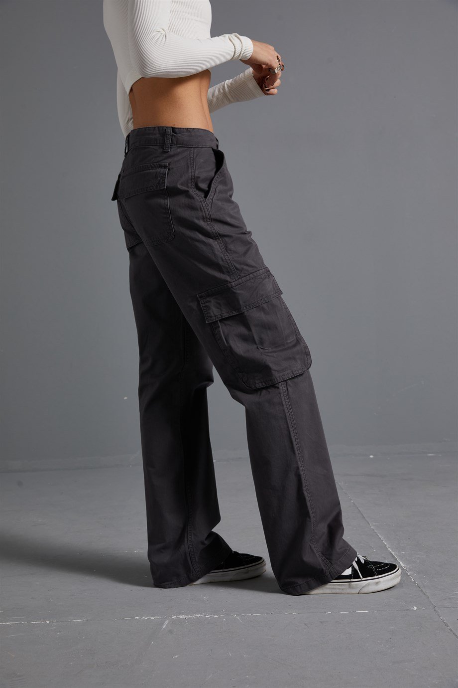 Füme Straight Fit Kargo Pantolon 