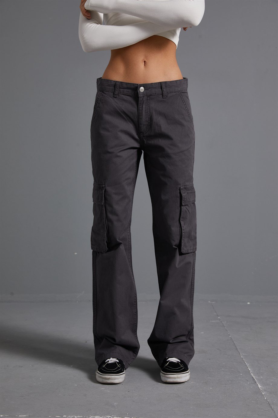Füme Straight Fit Kargo Pantolon 