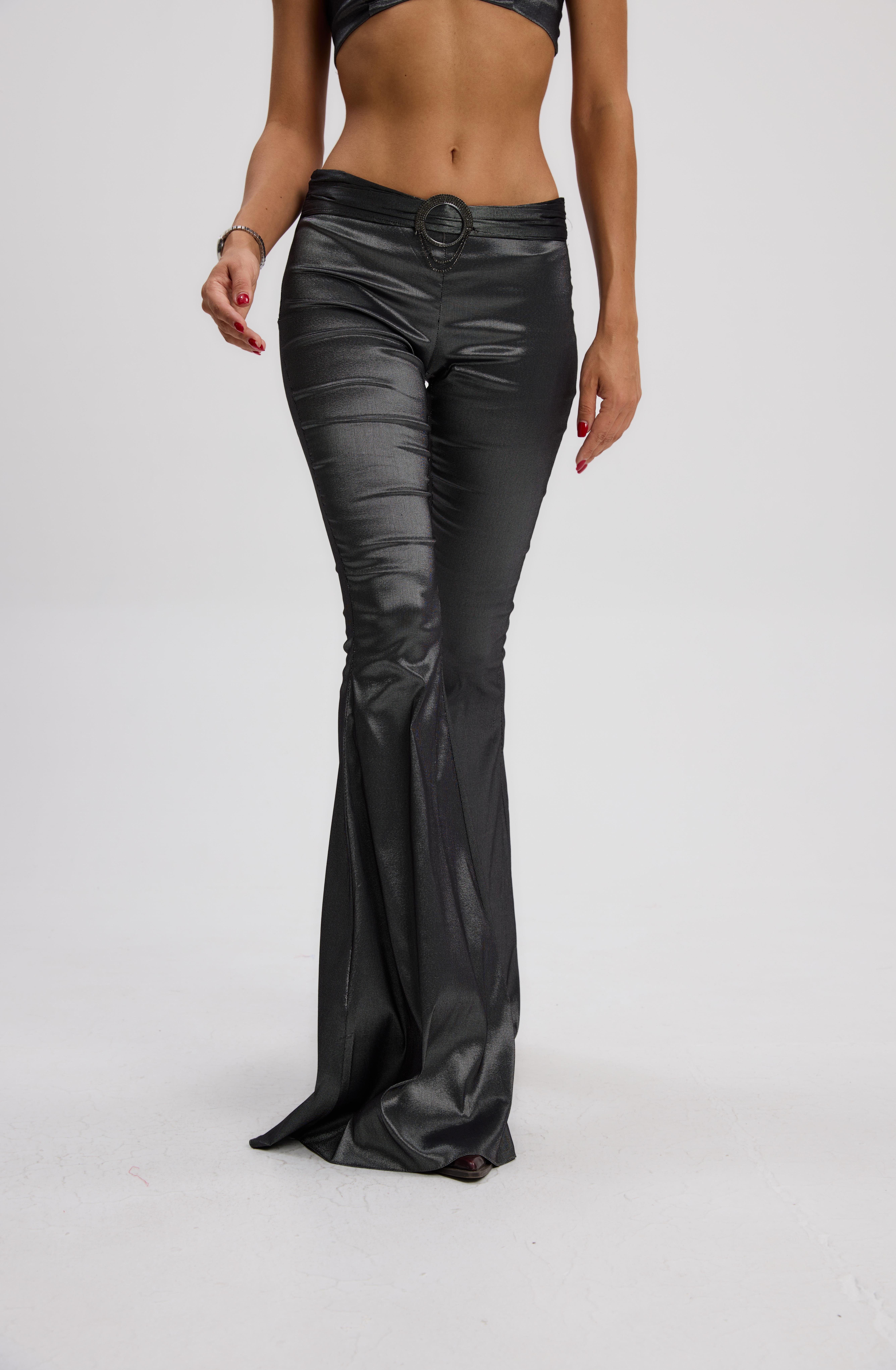 Gri Extra İspanyol Paça Pantolon