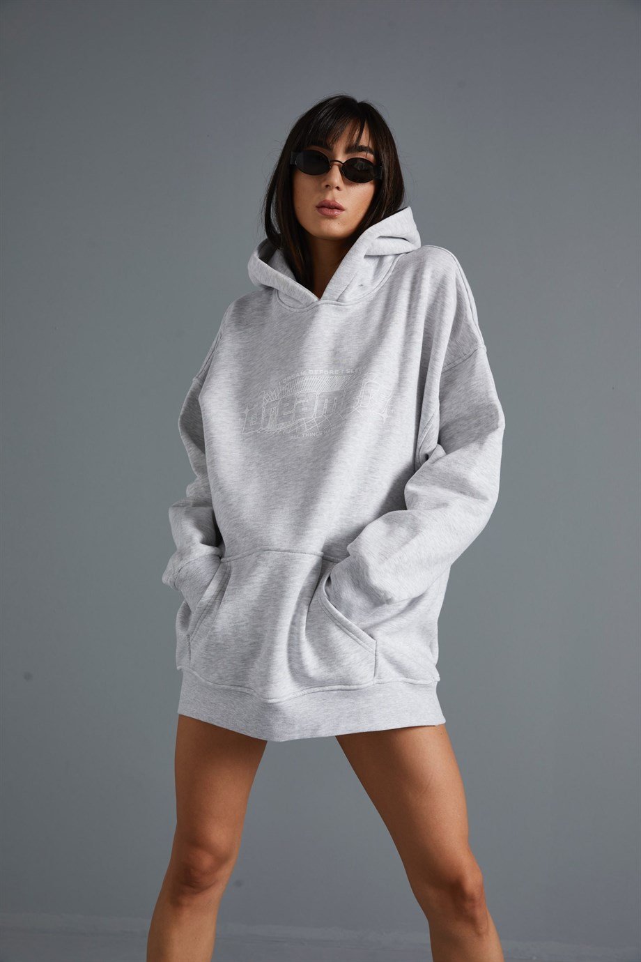 Gri Oversize Sweatshirt