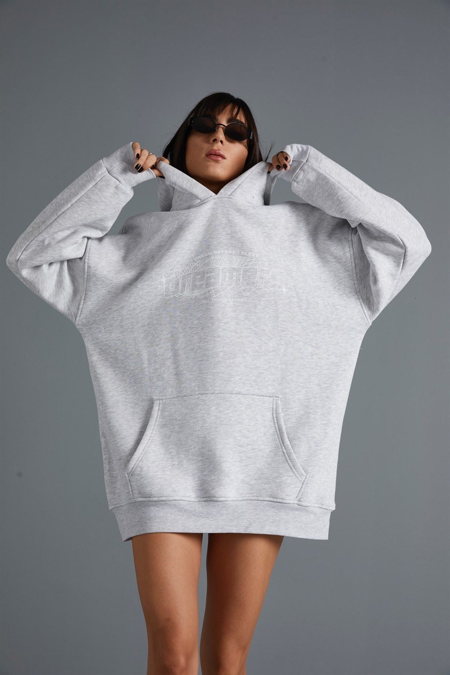 Gri Oversize Sweatshirt
