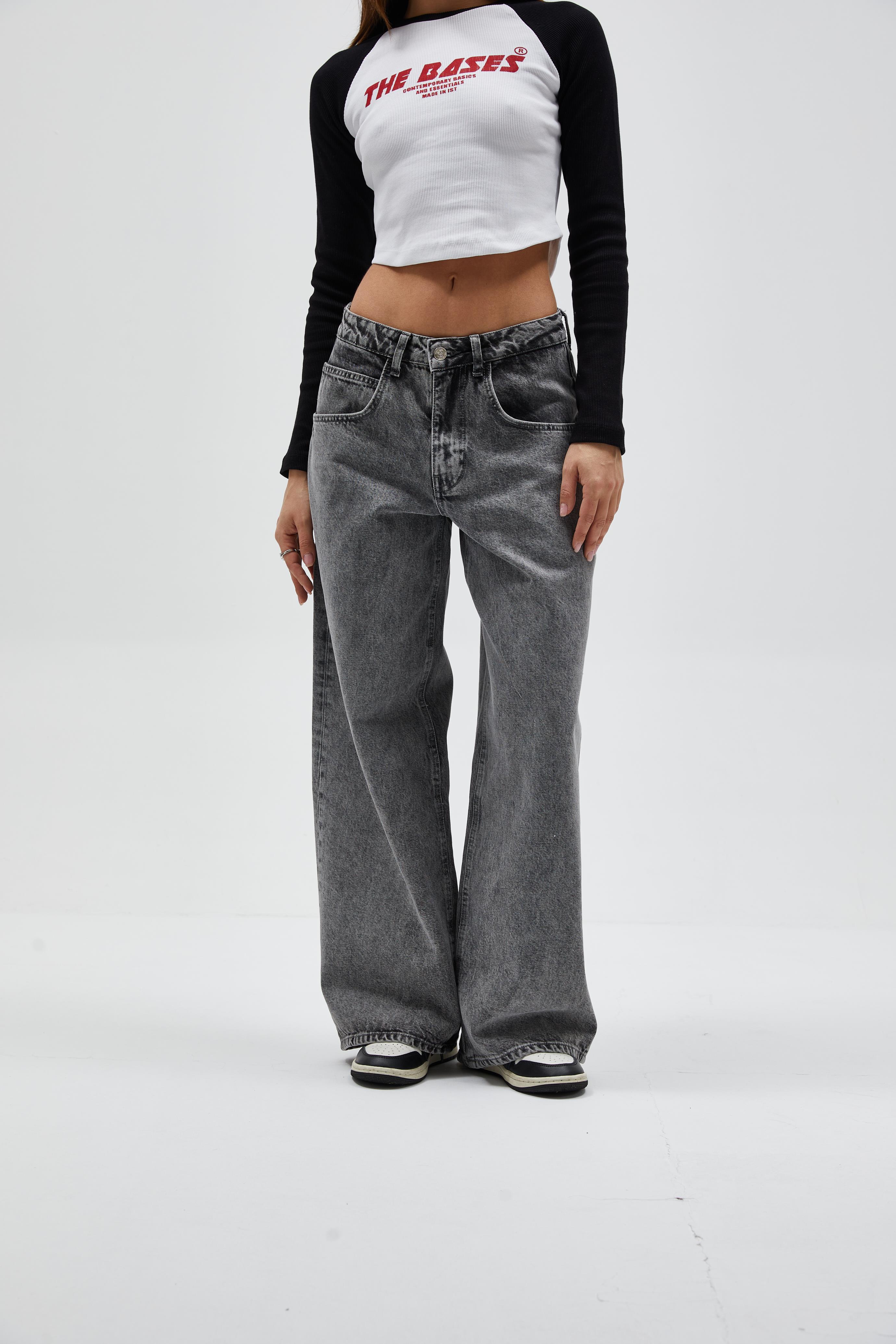 Gri Super Baggy Jean 