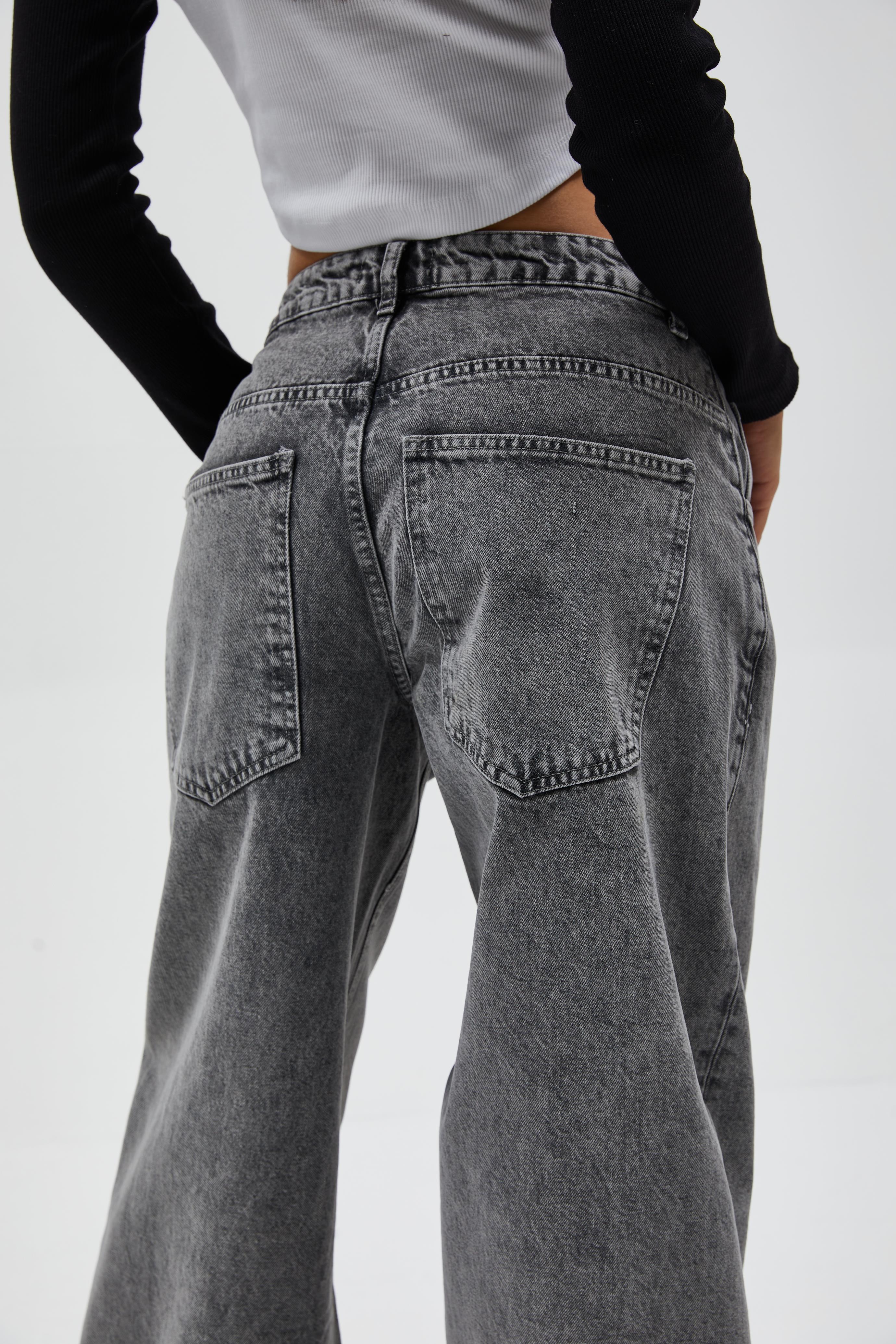 Gri Super Baggy Jean 
