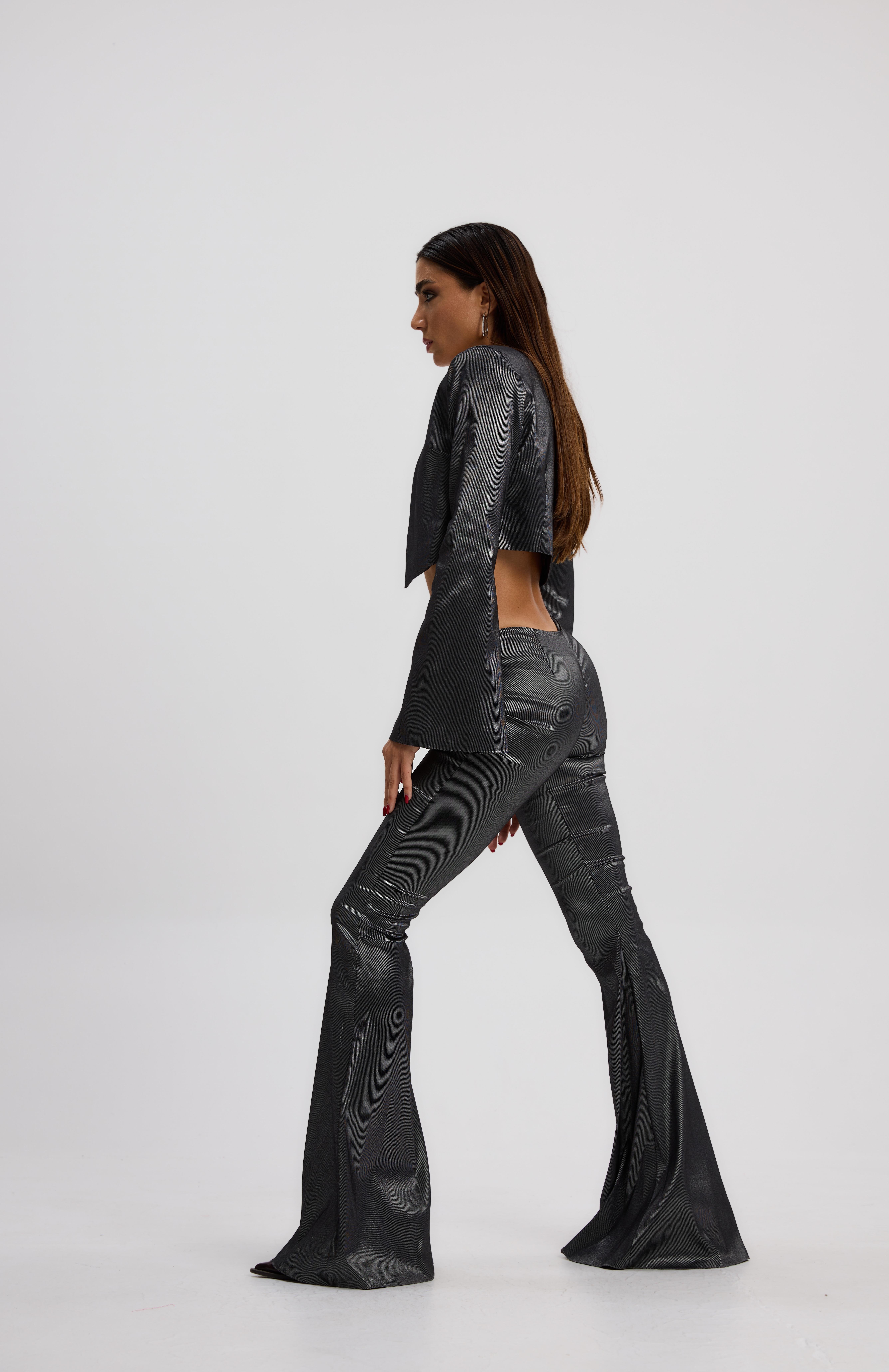 Gri Vatkalı İspanyol Kol Ceket