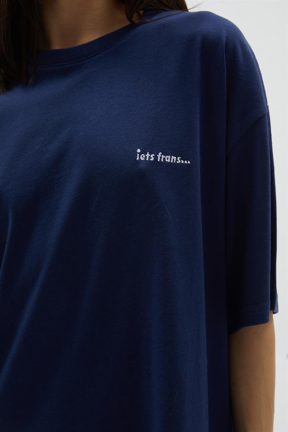 Lacivert Oversize T-Shirt