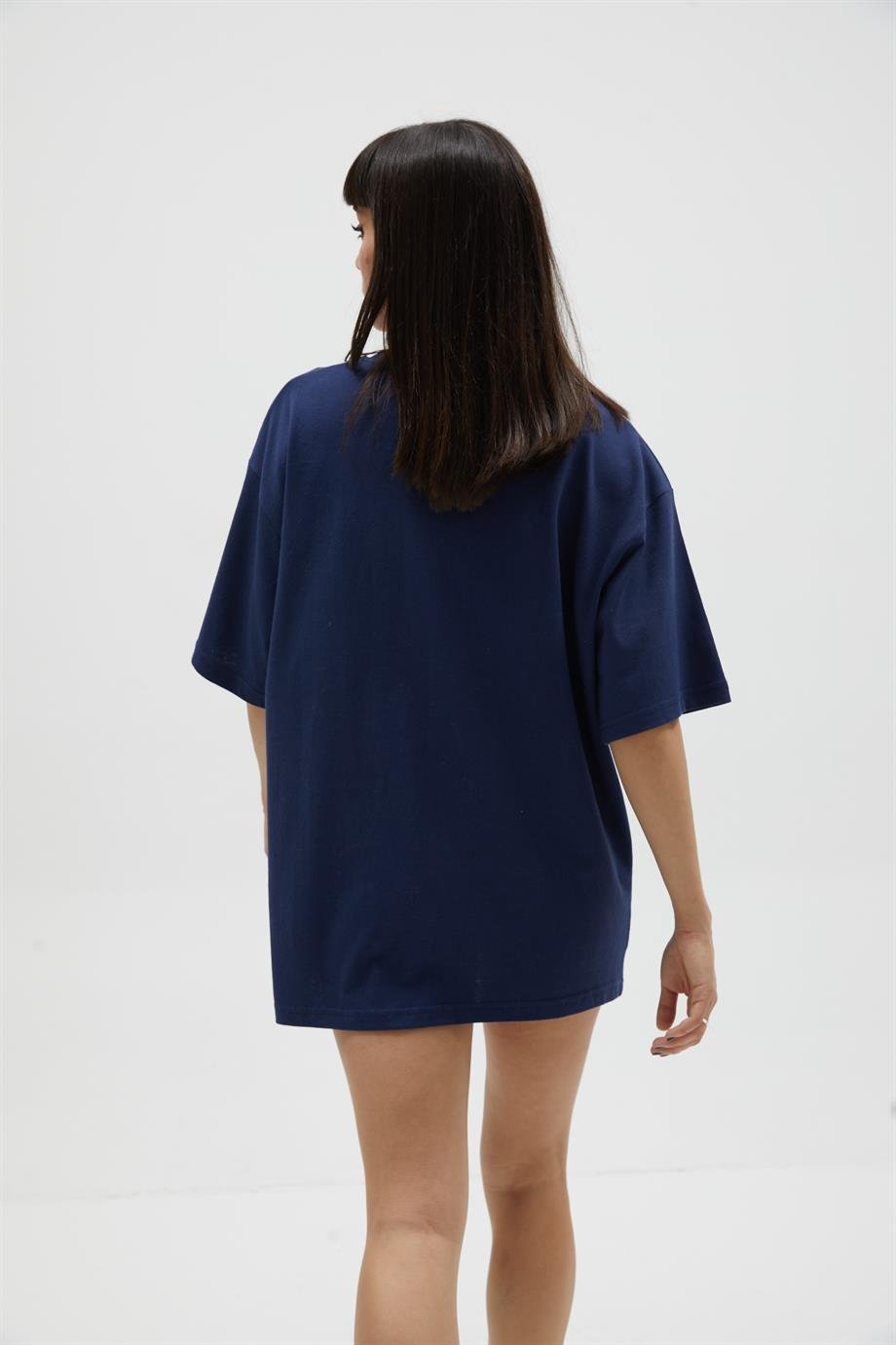 Lacivert Oversize T-Shirt