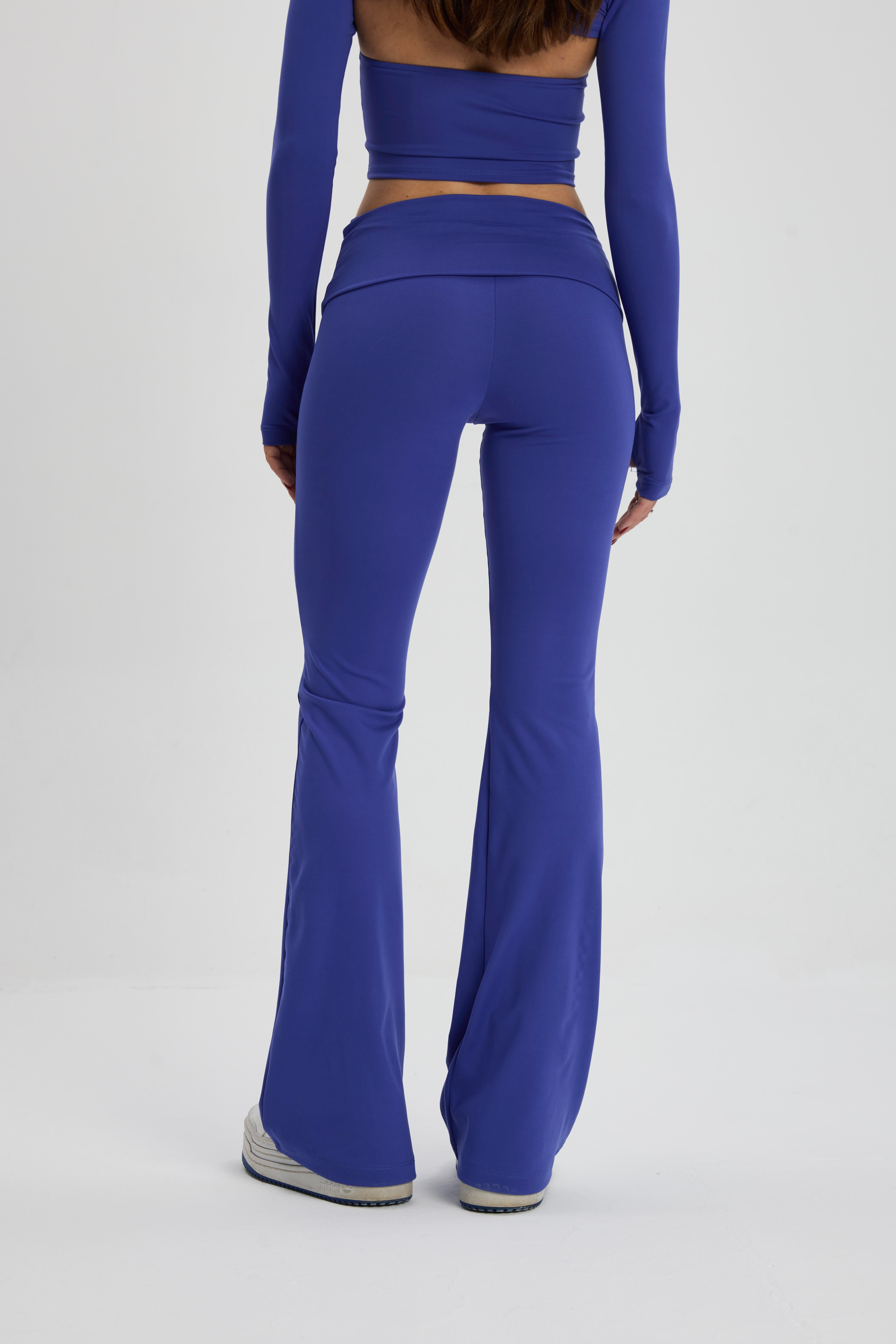 Mavi İspanyol Paça Pantolon