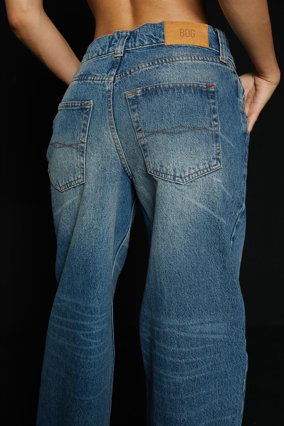 Orta Bel Eskitmeli Jean