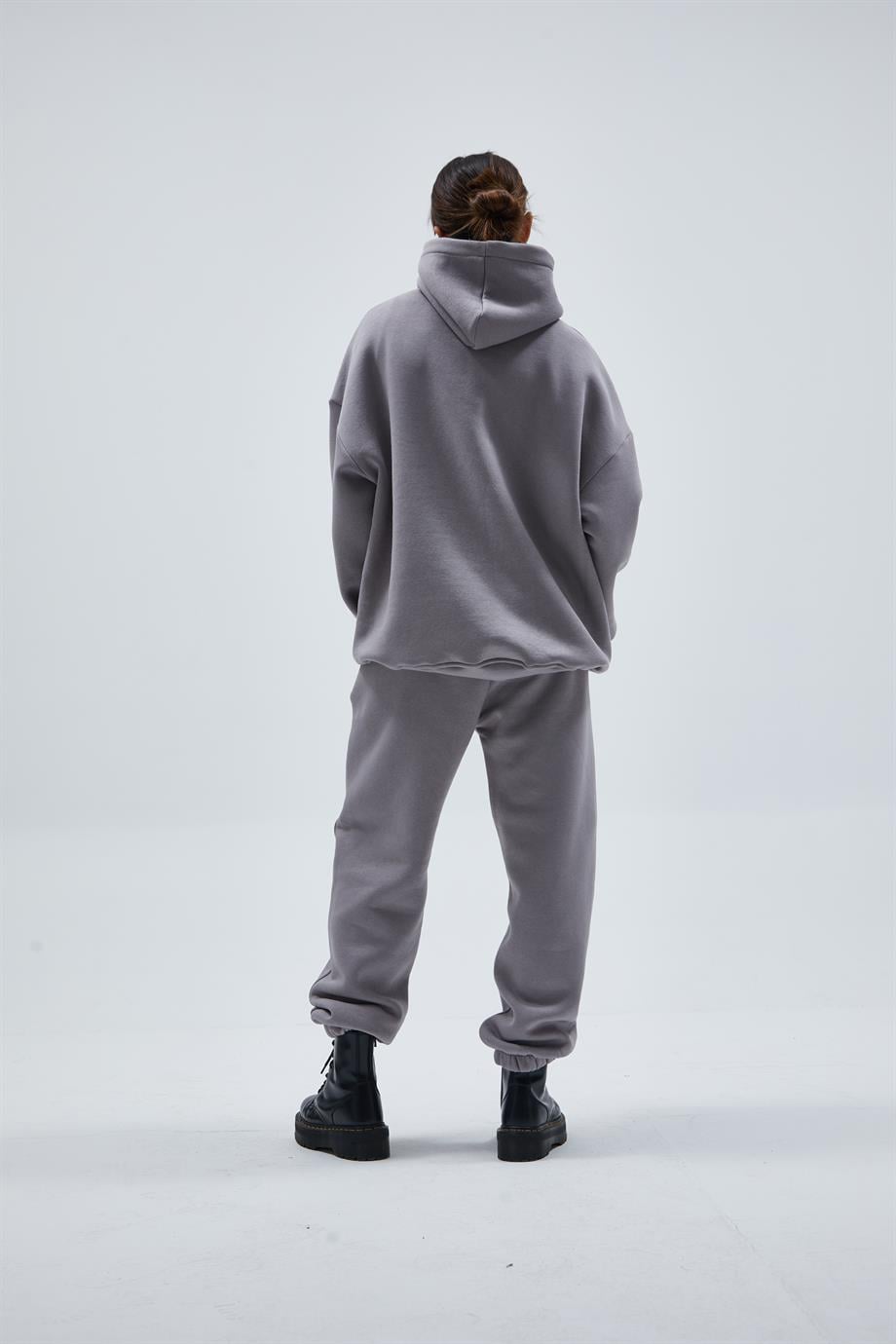 Sis Gri Oversize Eşofman Takımı